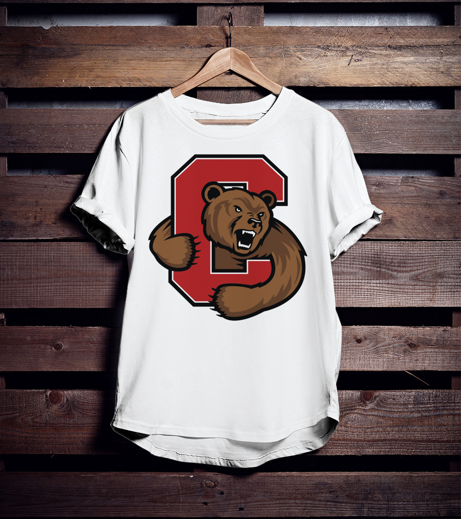 Cornell Big Red Bear Logo C T-Shirt