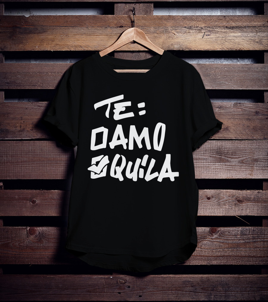 Te Amo Tequila Checked Box T-Shirt