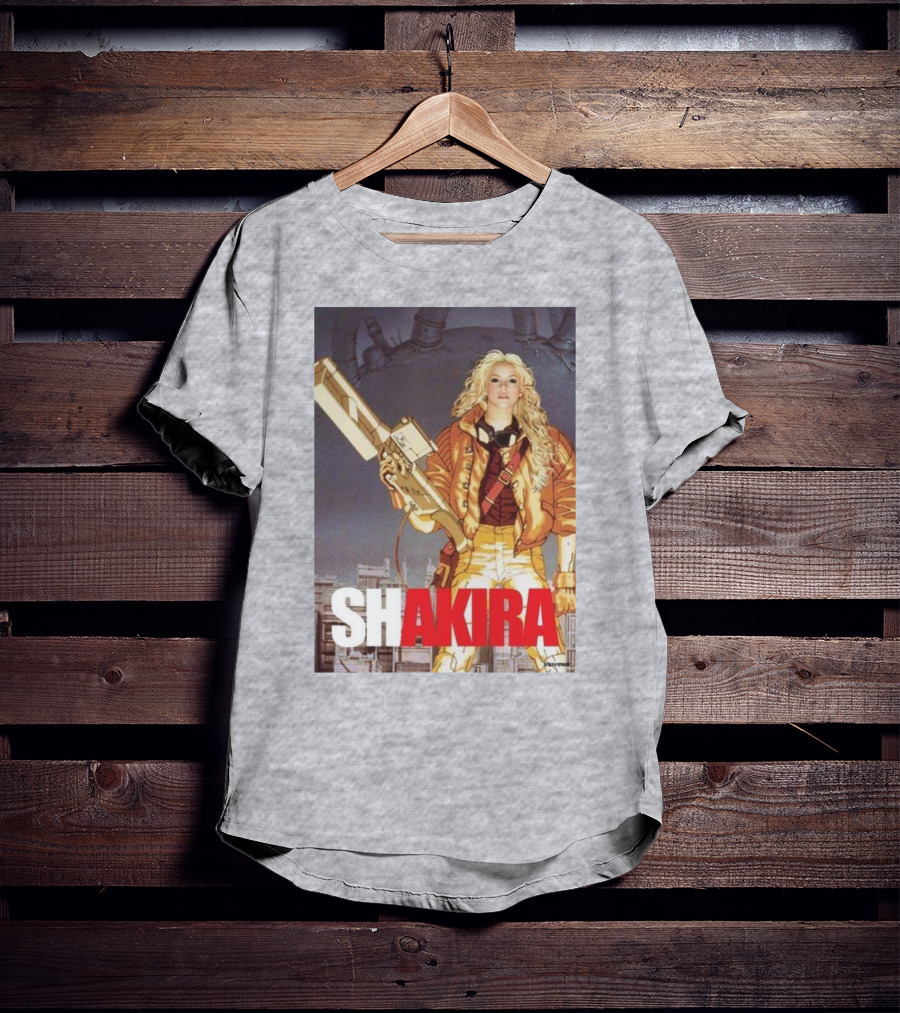 SHAKIRA AKIRA Manga Fusion With Bold Heroic T-Shirt