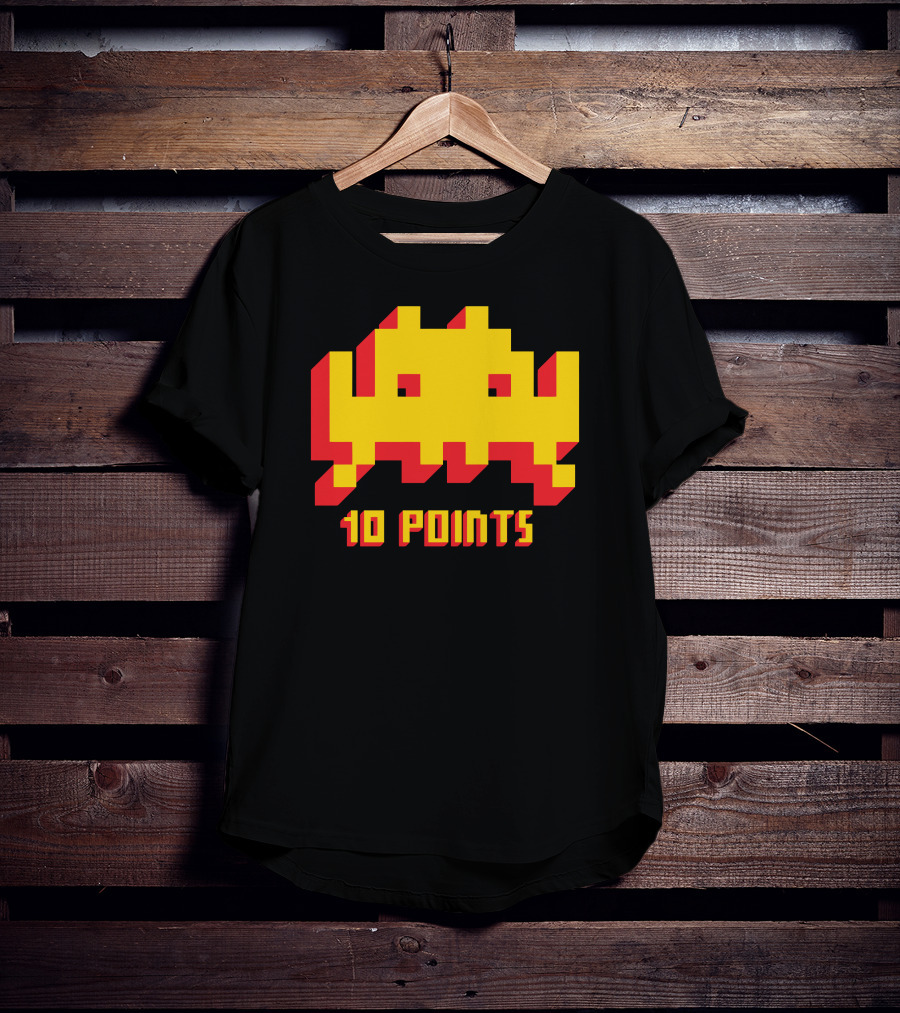 Space Invaders 10 Points Classic Arcade T-Shirt