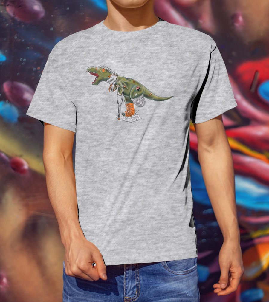 How Ridiculous Merch Injured Rexy Navy T-Shirt