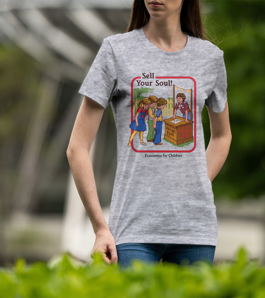Sell Your Soul Economics For Children Cash 4 Souls $5.00 T-Shirt