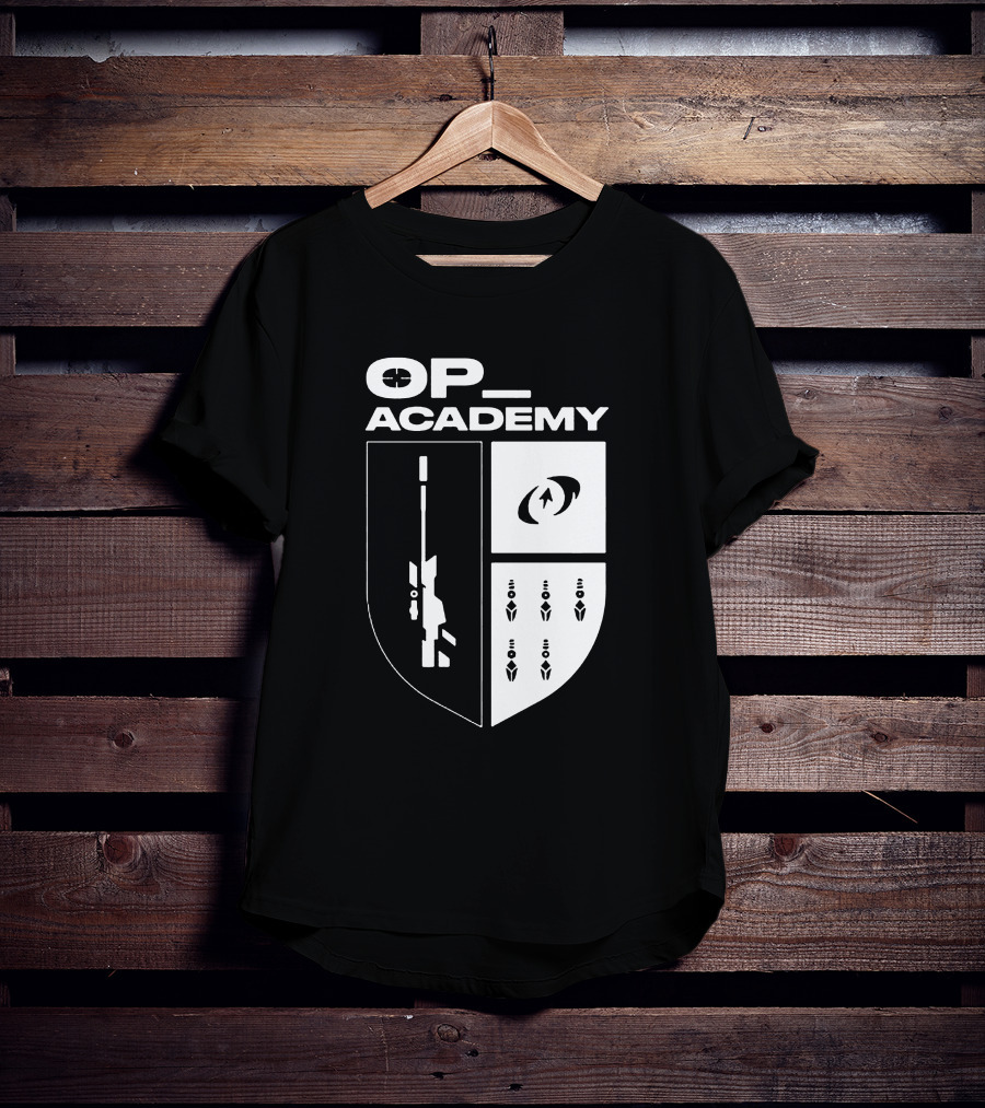 Cdnthe3rd Merch Op Academy Sniper Shield Tactical Icons T-Shirt