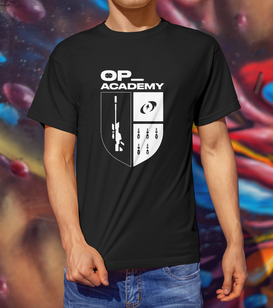 Cdnthe3rd Merch Op Academy Sniper Shield Tactical Icons T-Shirt