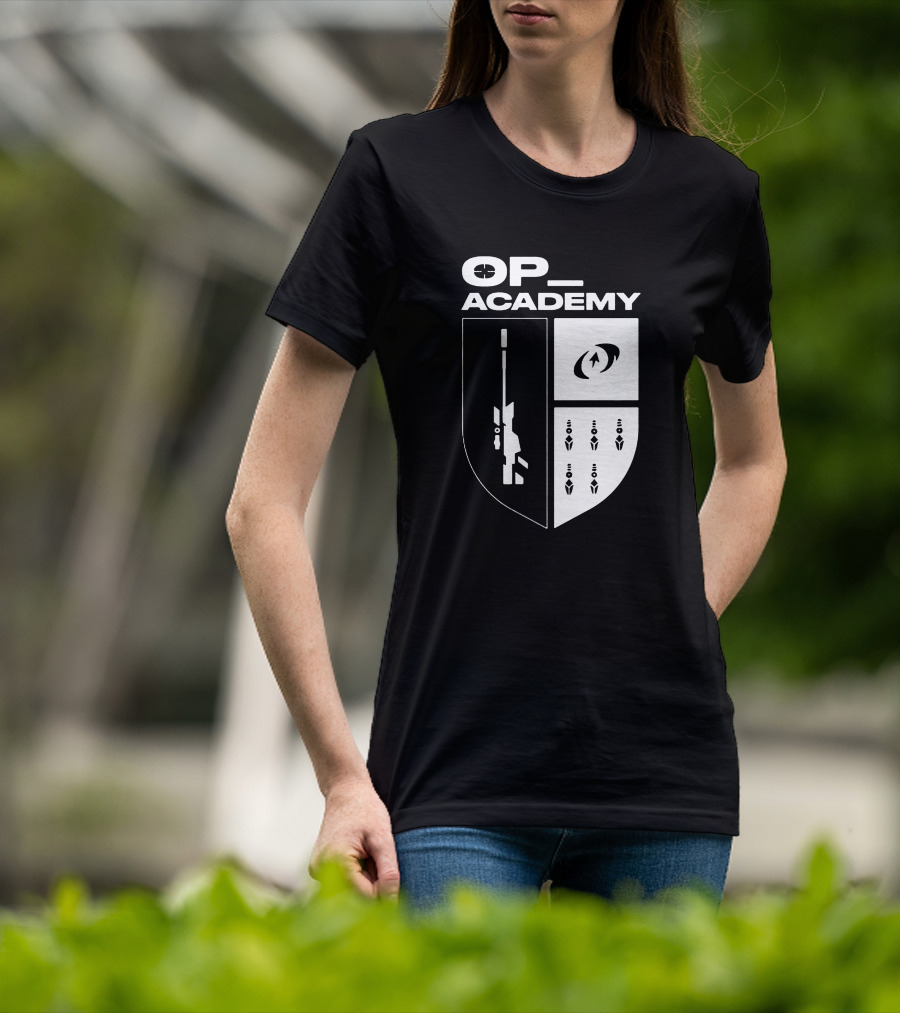 Cdnthe3rd Merch Op Academy Sniper Shield Tactical Icons T-Shirt