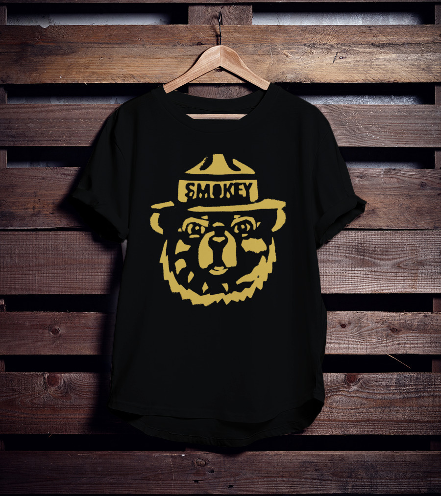 Smokey Bear Prevent Wildfires Iconic Ranger Hat T-Shirt