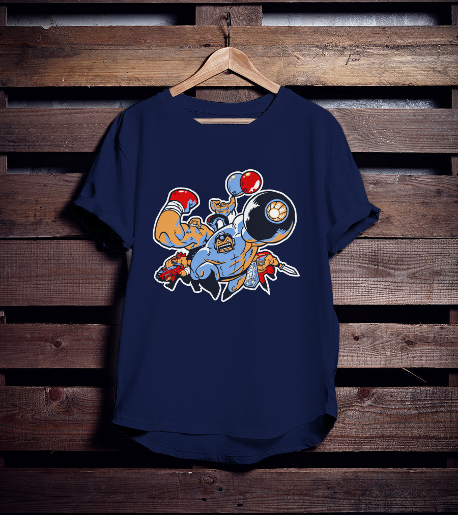 Abobo's Big Adventure Retro Pixel Brawler Compilation T-Shirt