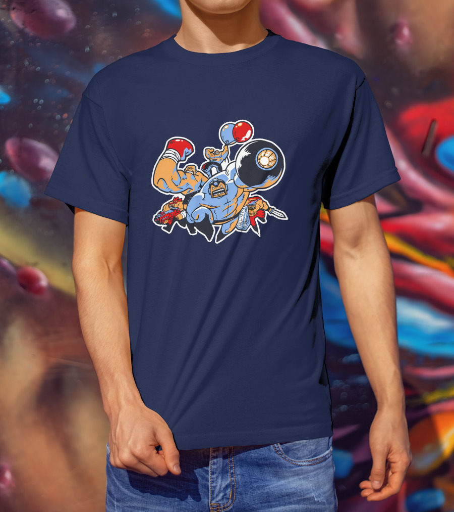 Abobo's Big Adventure Retro Pixel Brawler Compilation T-Shirt