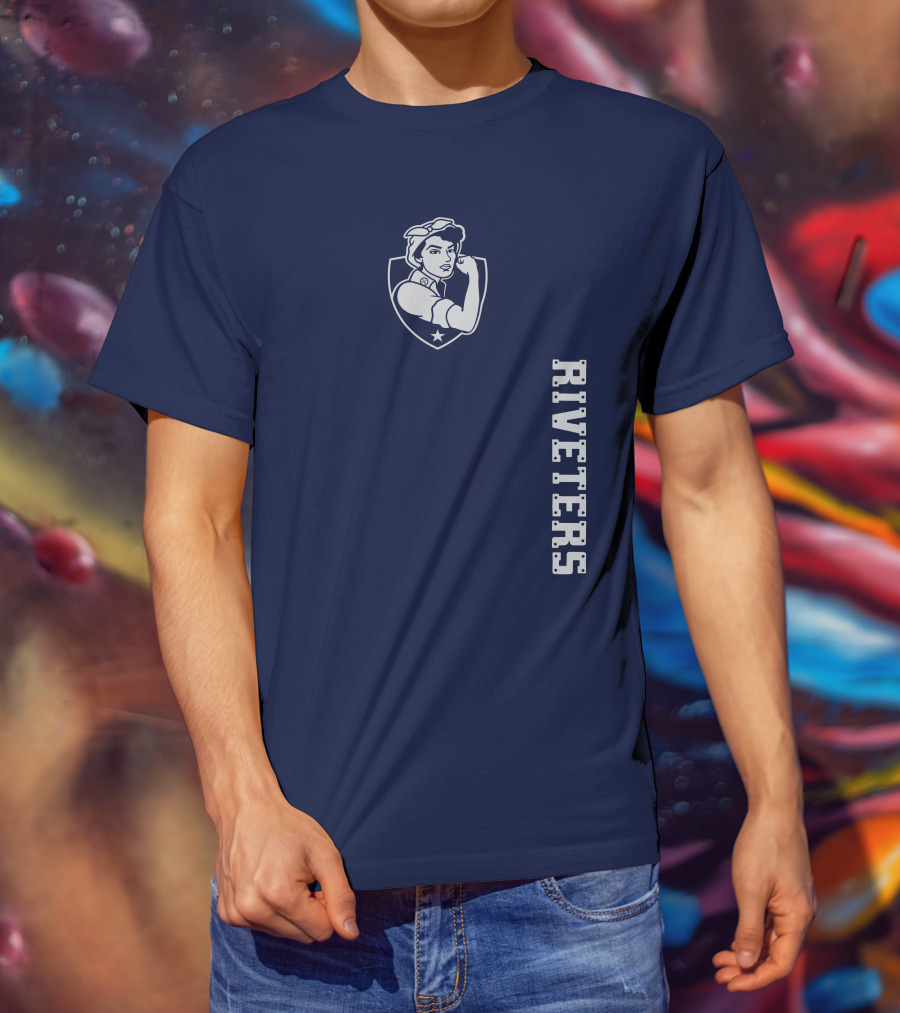 Steel Stretch Riveters Rivetershockeyshop Rosie The Riveter T-Shirt