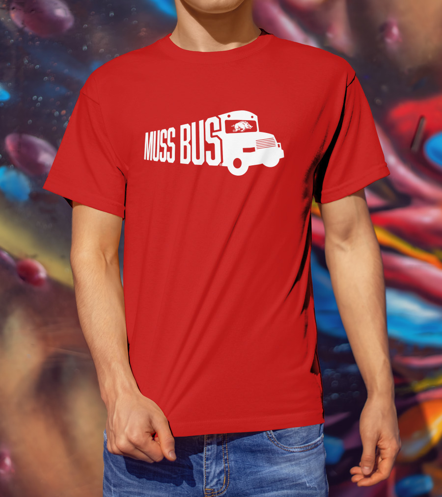 Muss Bus Eric Musselman Arkansas Razorbacks T-Shirt