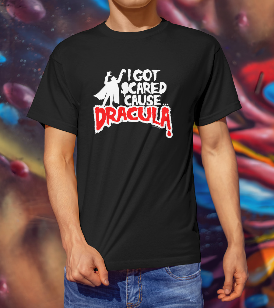 I Got Scared Cause Dracula Mmr Rock Merchandise T-Shirt