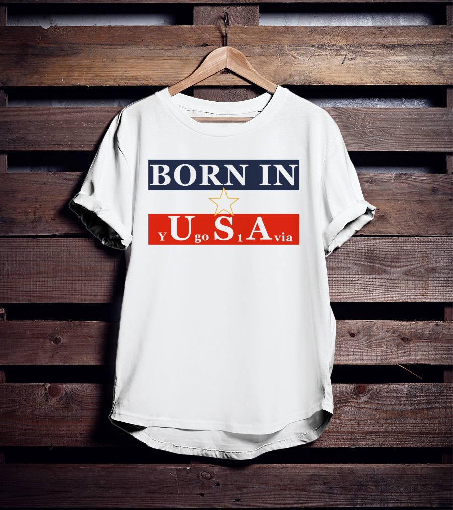 Born In USA Y Go 1 Via Neighbours Wifi T-Shirt