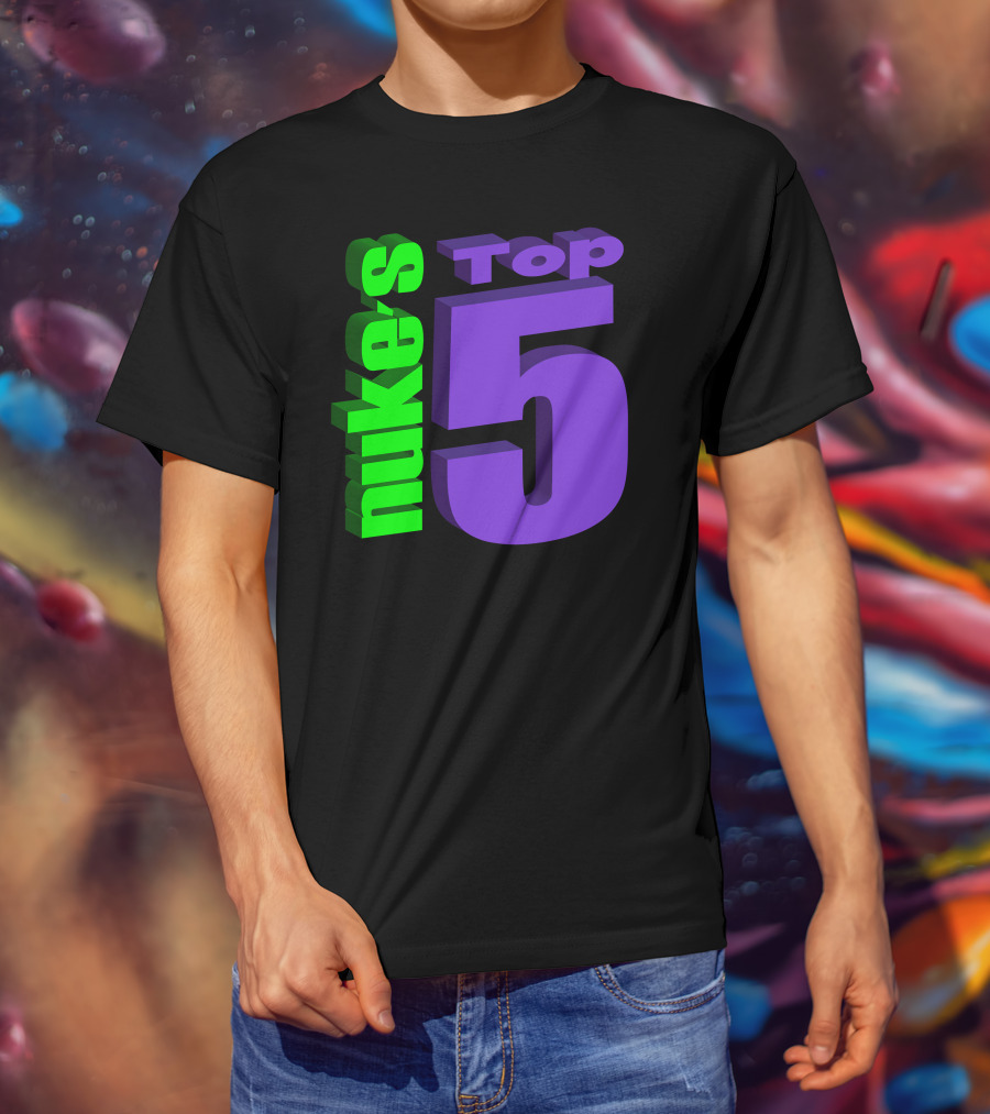 Nukestop5 Nuke's Top 5 Logo Merch T-Shirt