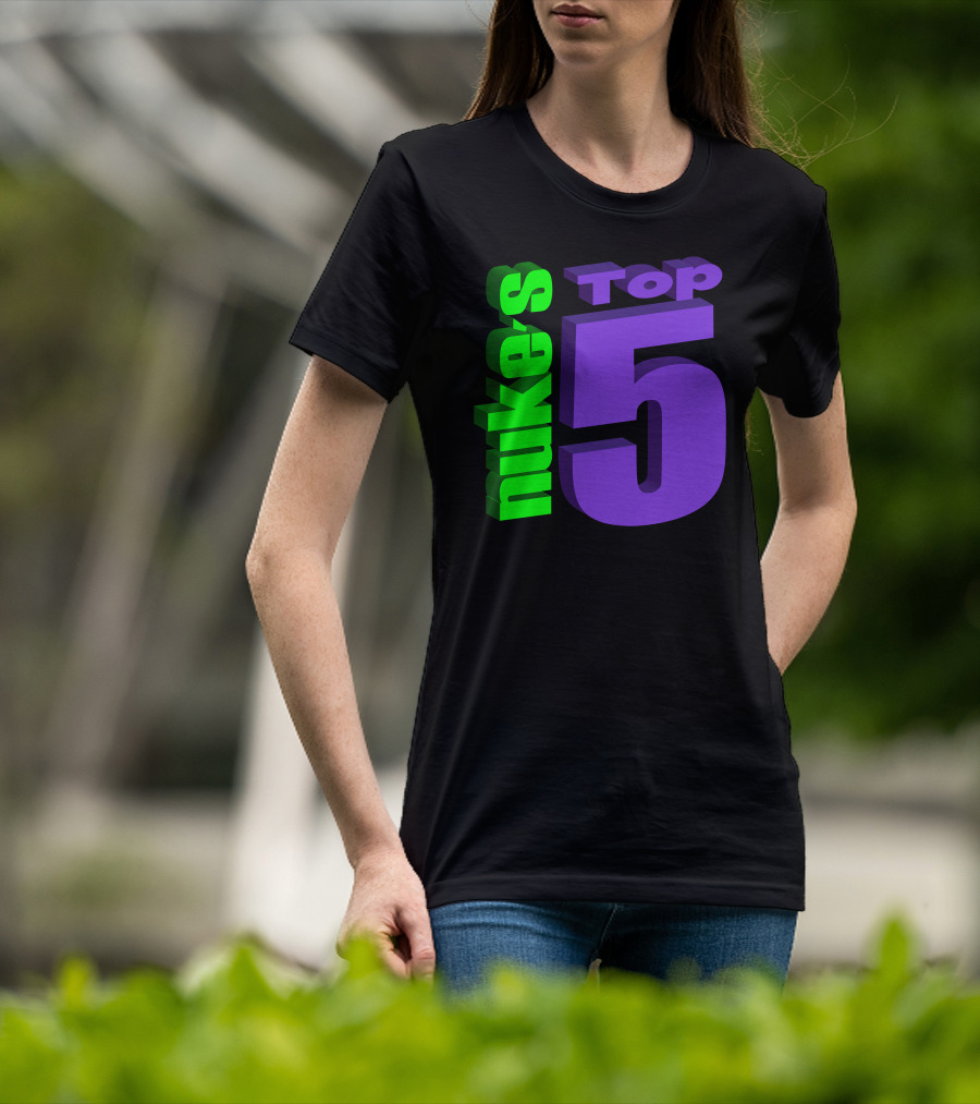 Nukestop5 Nuke's Top 5 Logo Merch T-Shirt