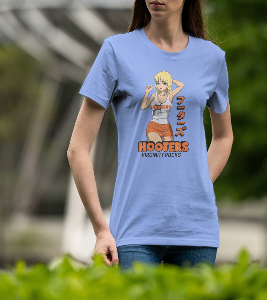 Hooters Anime Girl Virginity Rocks Danny Duncan T-Shirt