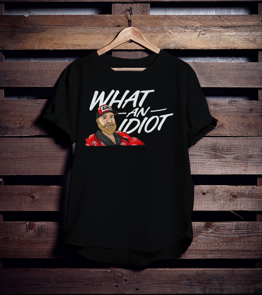 Brett Griffin What An Idiot Racer Hat Character T-Shirt