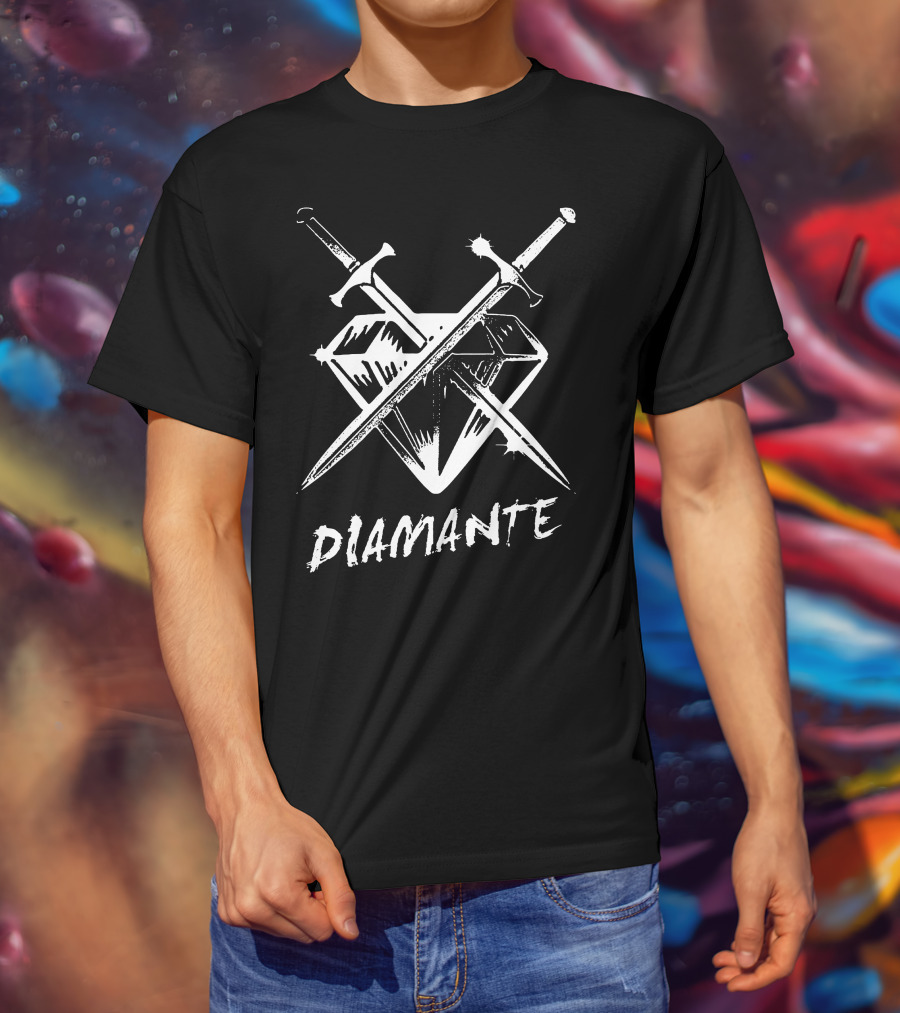 Diamante Retro Neon Vibe T-Shirt