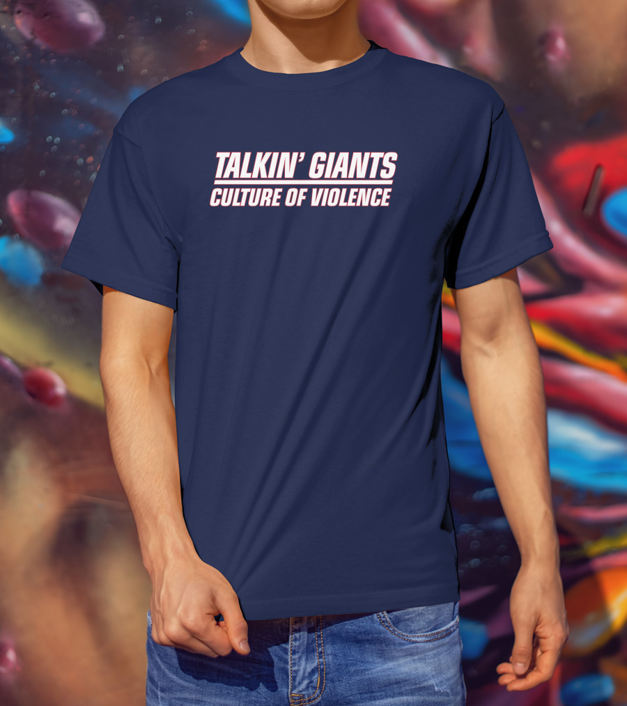 Jomboy Media Talkin' Giants Culture Of Violence T-Shirt