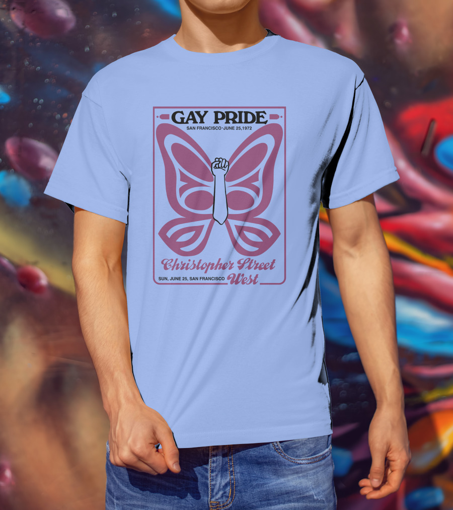 Gay Pride San Francisco June 25 1972 Christopher Street West T-Shirt