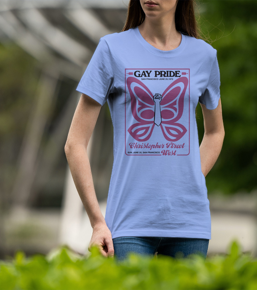 Gay Pride San Francisco June 25 1972 Christopher Street West T-Shirt