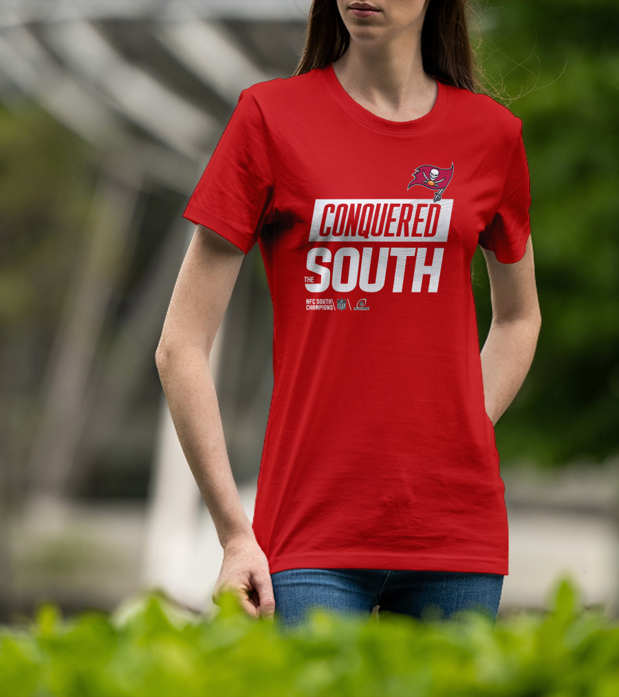 Tampa Bay Buccaneers Conquered South NFL Playoffs Shirt Red T-Shirt
