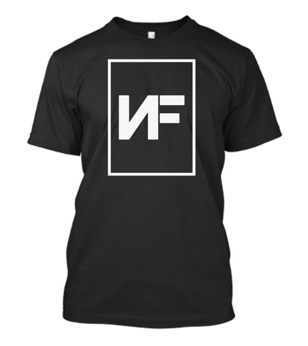 NF Logo Black And White Rectangular Frame T-Shirt