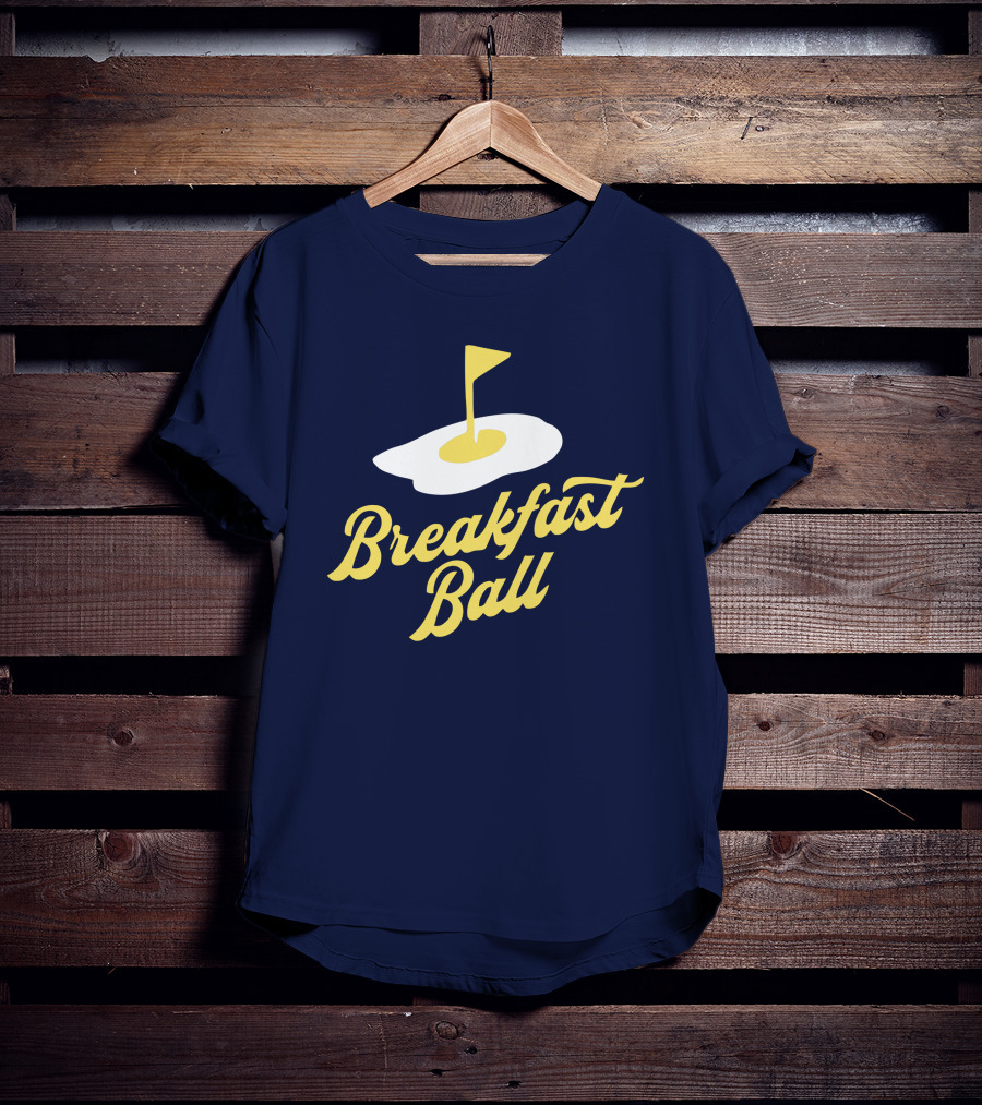 You Betcha Breakfast Ball Egg Golf Flag Crewneck T-Shirt
