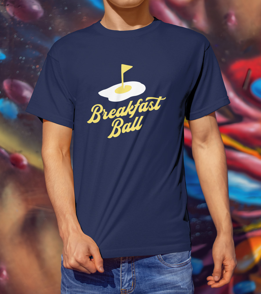 You Betcha Breakfast Ball Egg Golf Flag Crewneck T-Shirt
