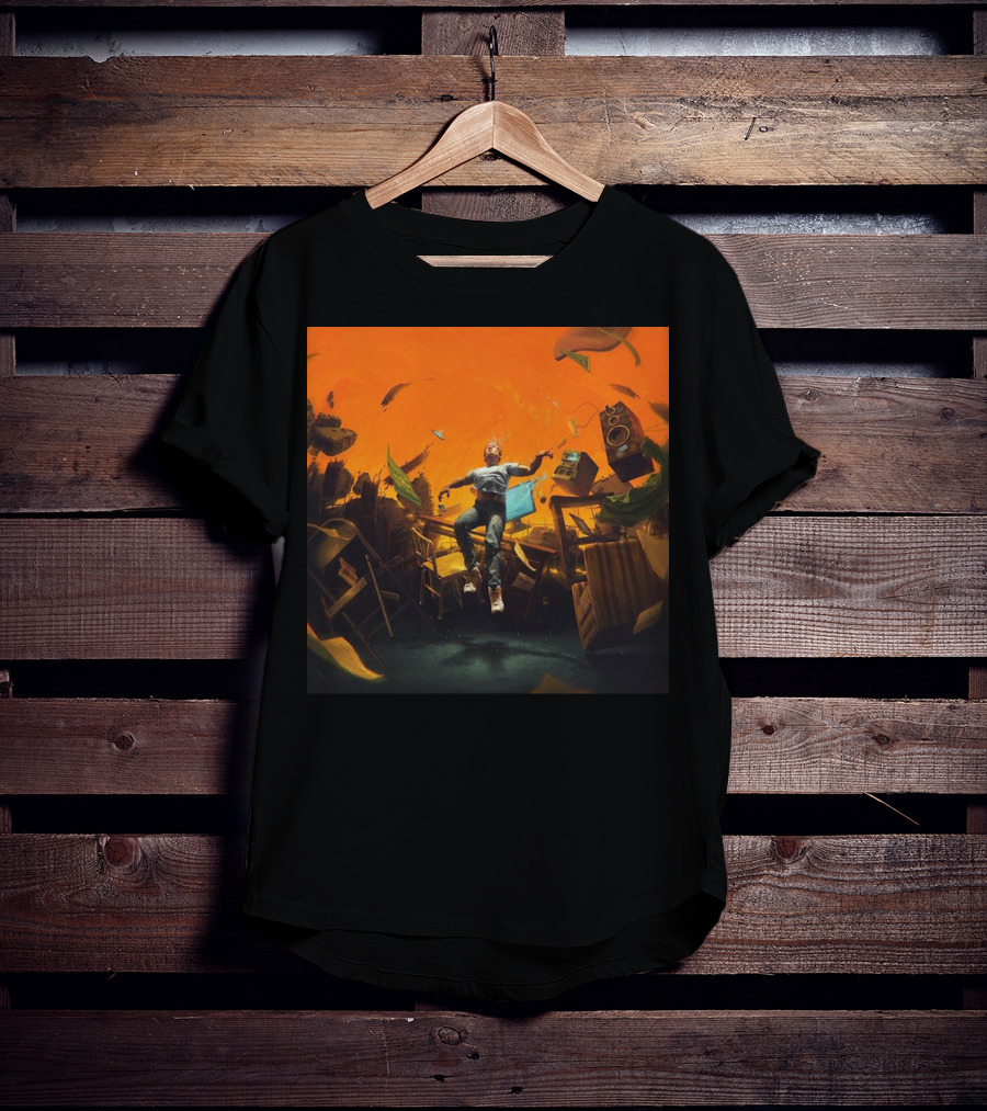 Nopressureshop Com Logic No Pressure Album Cover Floating Surreal Scene T-Shirt