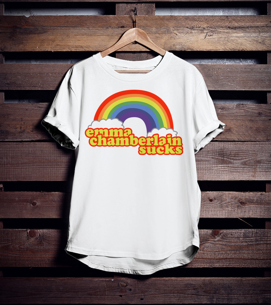 Emma Chamberlain Sucks Rainbow Clouds T-Shirt