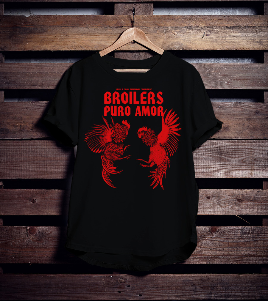Broilers Puro Amor Skull And Palms Recordings Presents T-Shirt