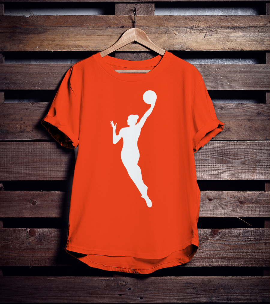 WNBA Jump Shot Icon On T-Shirt
