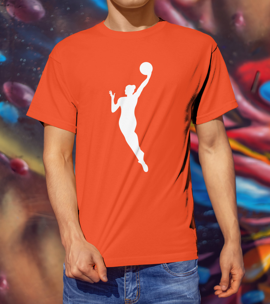 WNBA Jump Shot Icon On T-Shirt