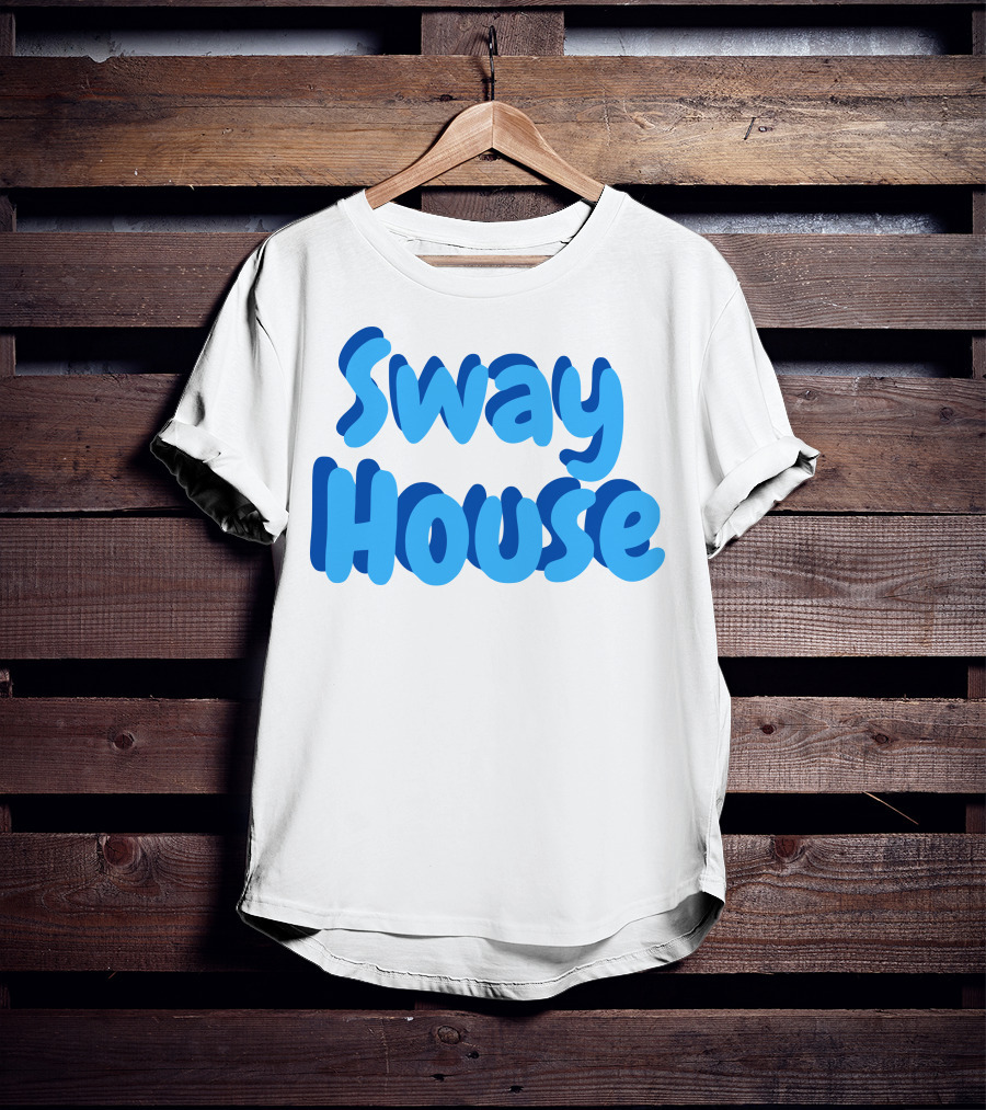 Sway House Bold Blue Text Merchandise T-Shirt