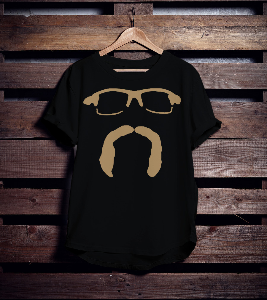 Randy Dobnak Mustache And Glasses Minimalist T-Shirt
