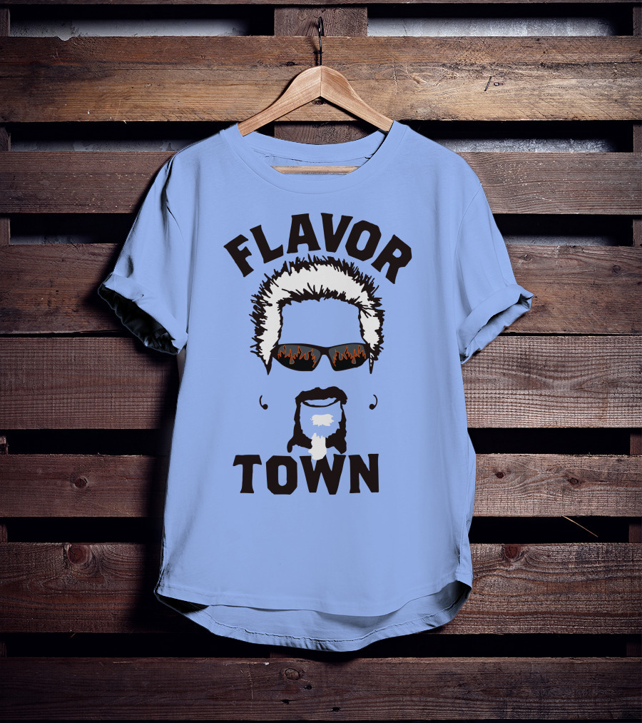 Flavor Town Sunglasses Beard T-Shirt