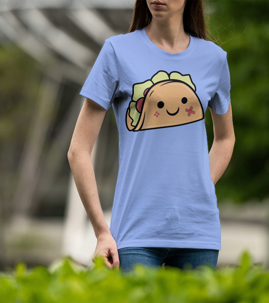 Kawaii Taco Cute Smiley Face Twent4tim Merch T-Shirt