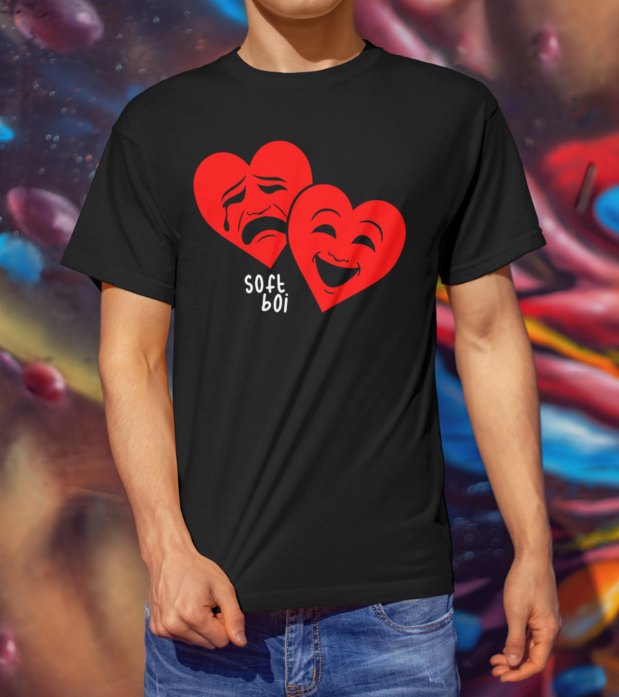 Soft Boi CrankGameplays Merch Heart Faces T-Shirt