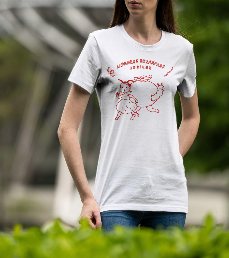 Japanese Breakfast Jubilee 6 Running Girl And Creature T-Shirt