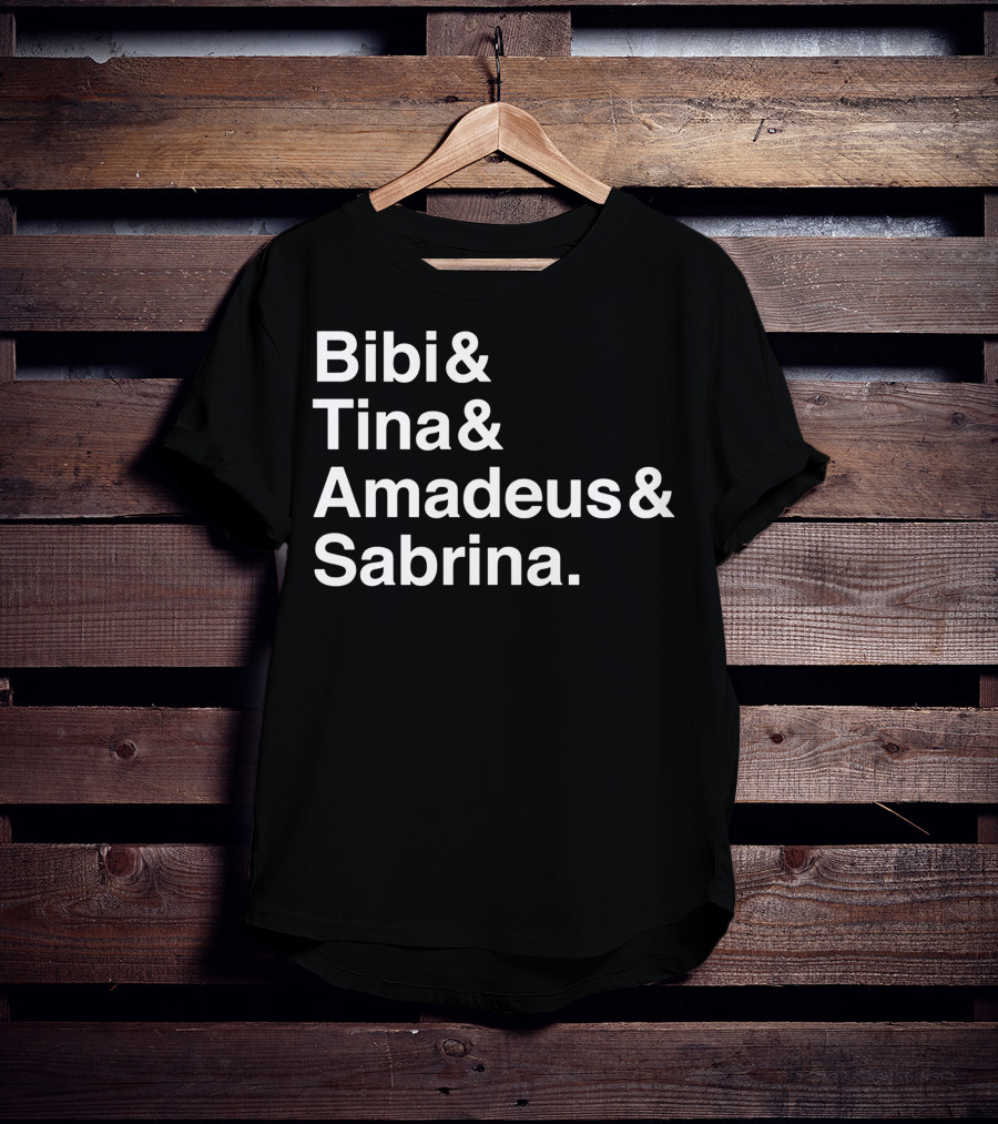 Bibi And Tina And Amadeus And Sabrina Collection T-Shirt