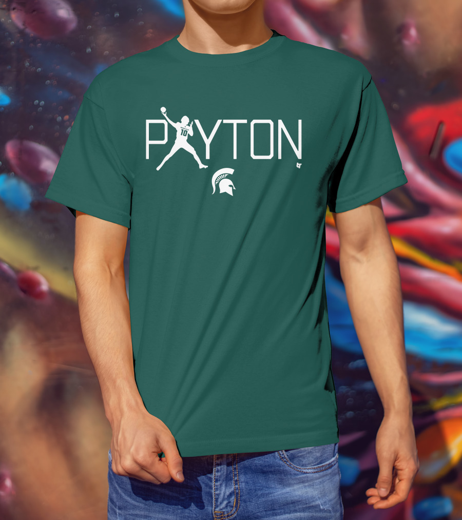 PAYTON 10 Spartan Football Quarterback T-Shirt