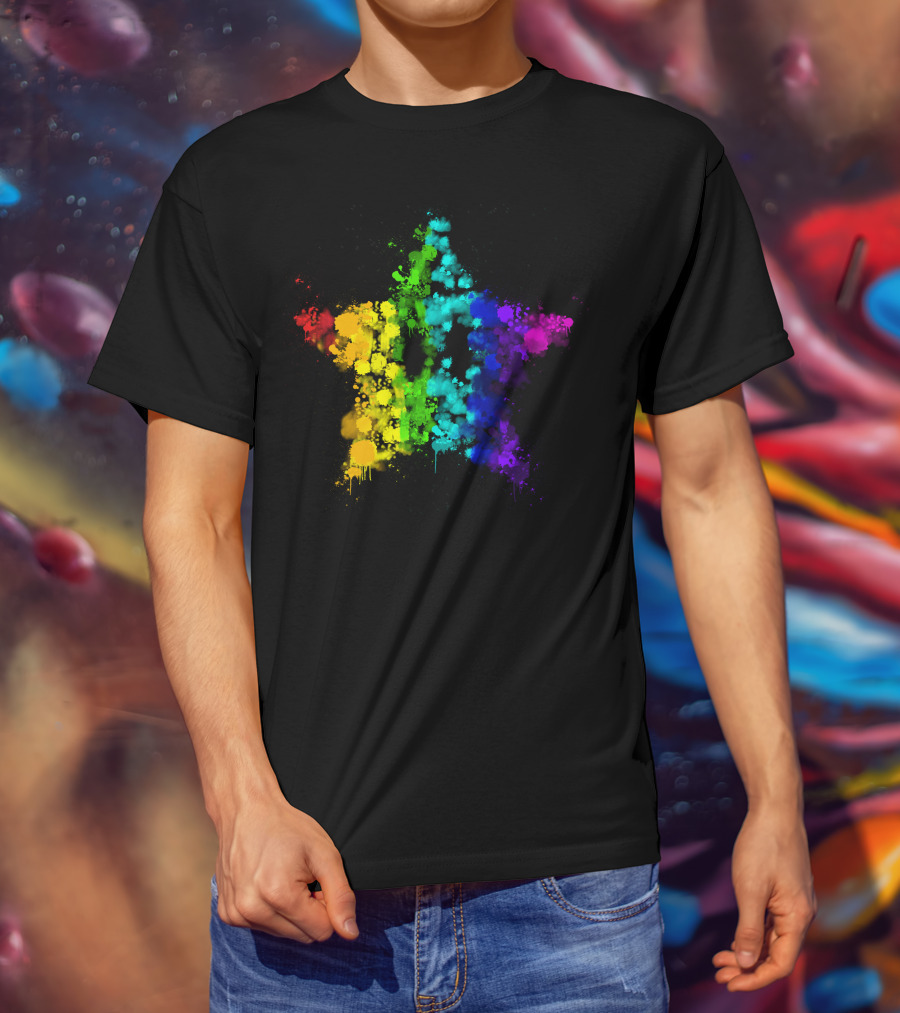 Simpleflips Merch Rainbow Starburst T-Shirt