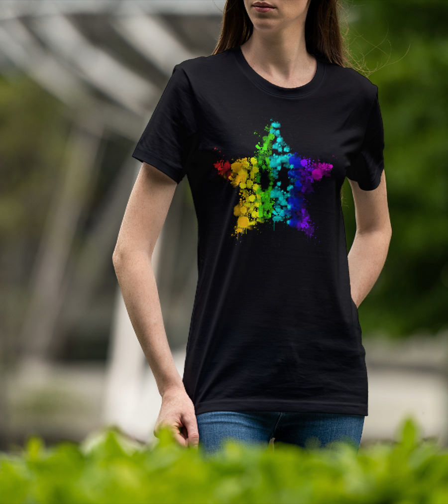 Simpleflips Merch Rainbow Starburst T-Shirt