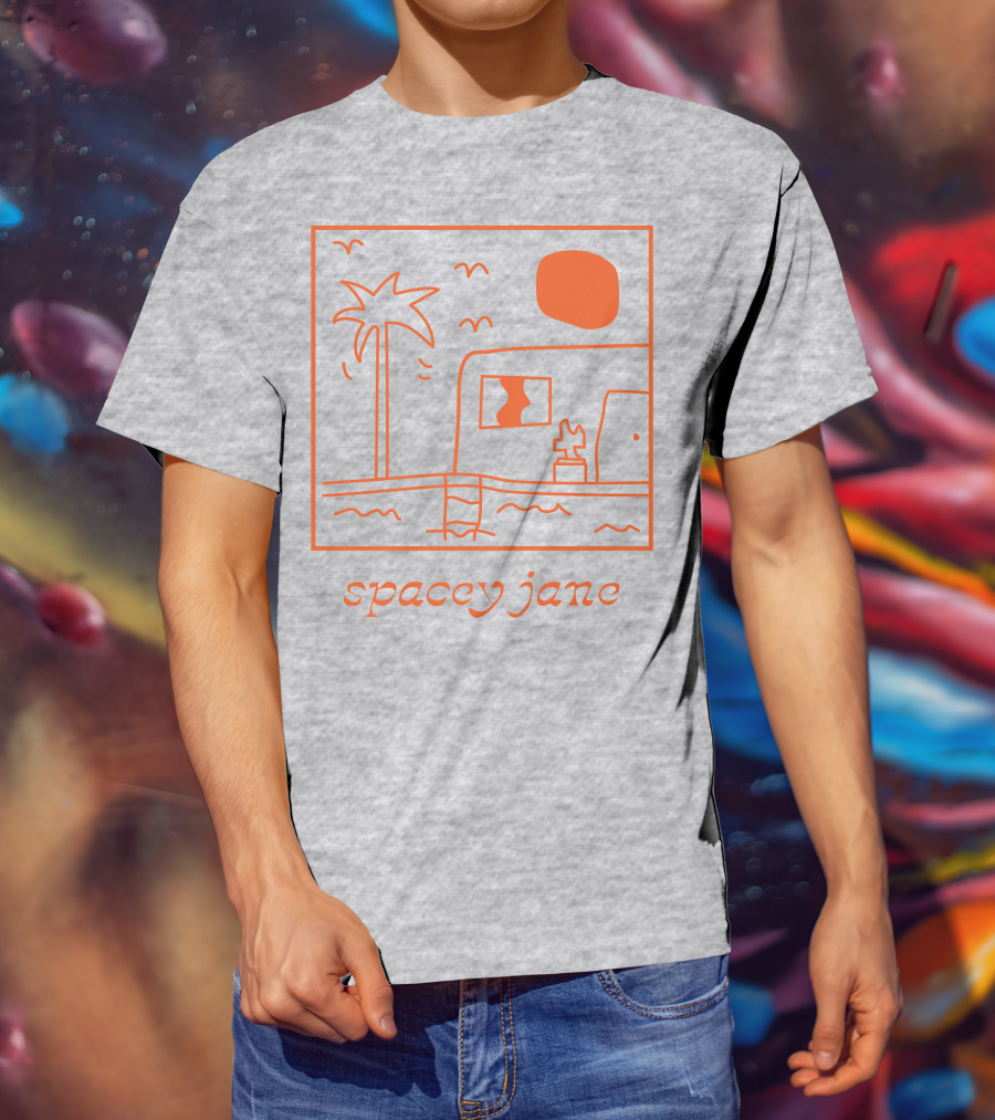 Spacey Jane Palm Tree And House T-Shirt