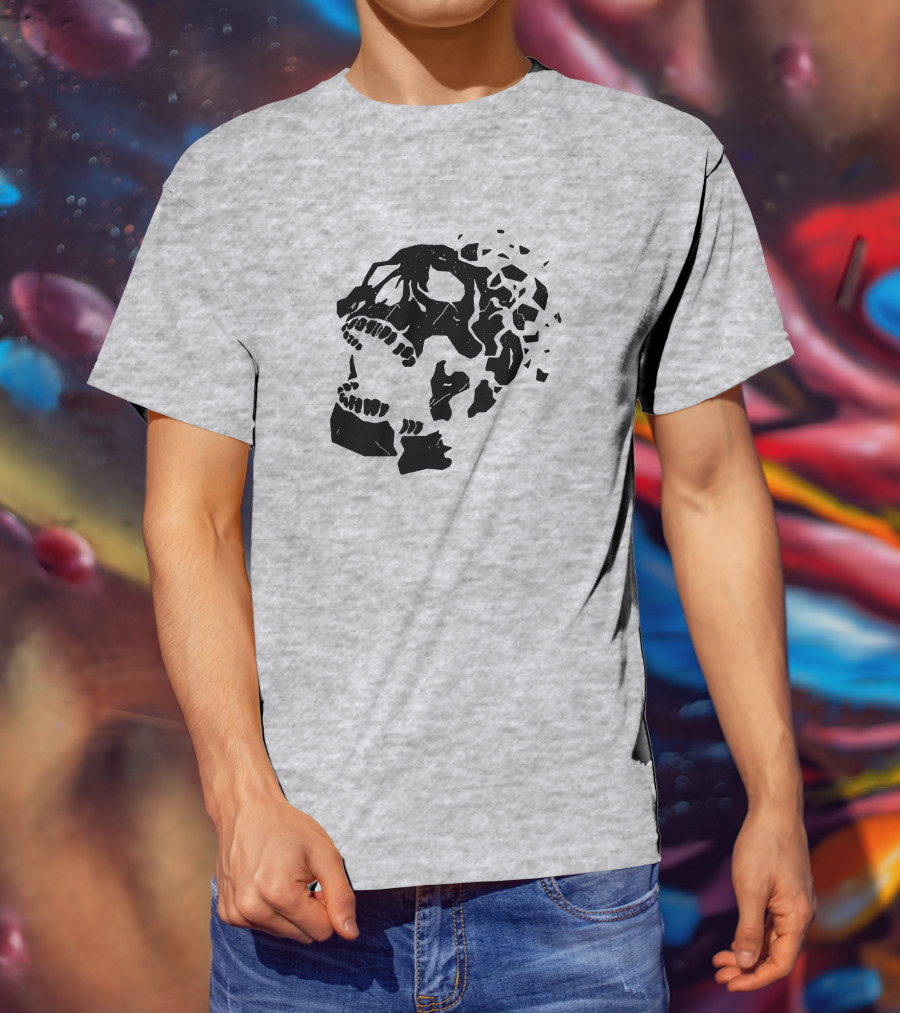 Dead By Daylight Skull Shattered Effect T-Shirt