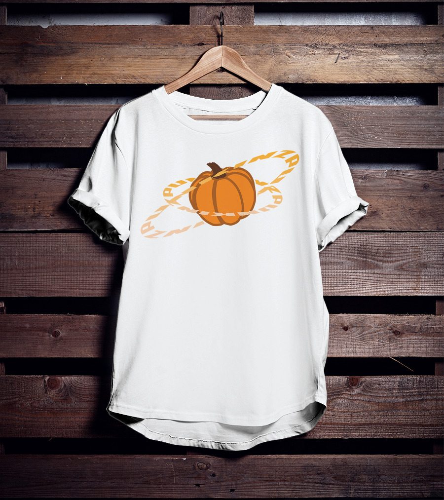 Punz Shop Pumpkin Planet Orbit T-Shirt