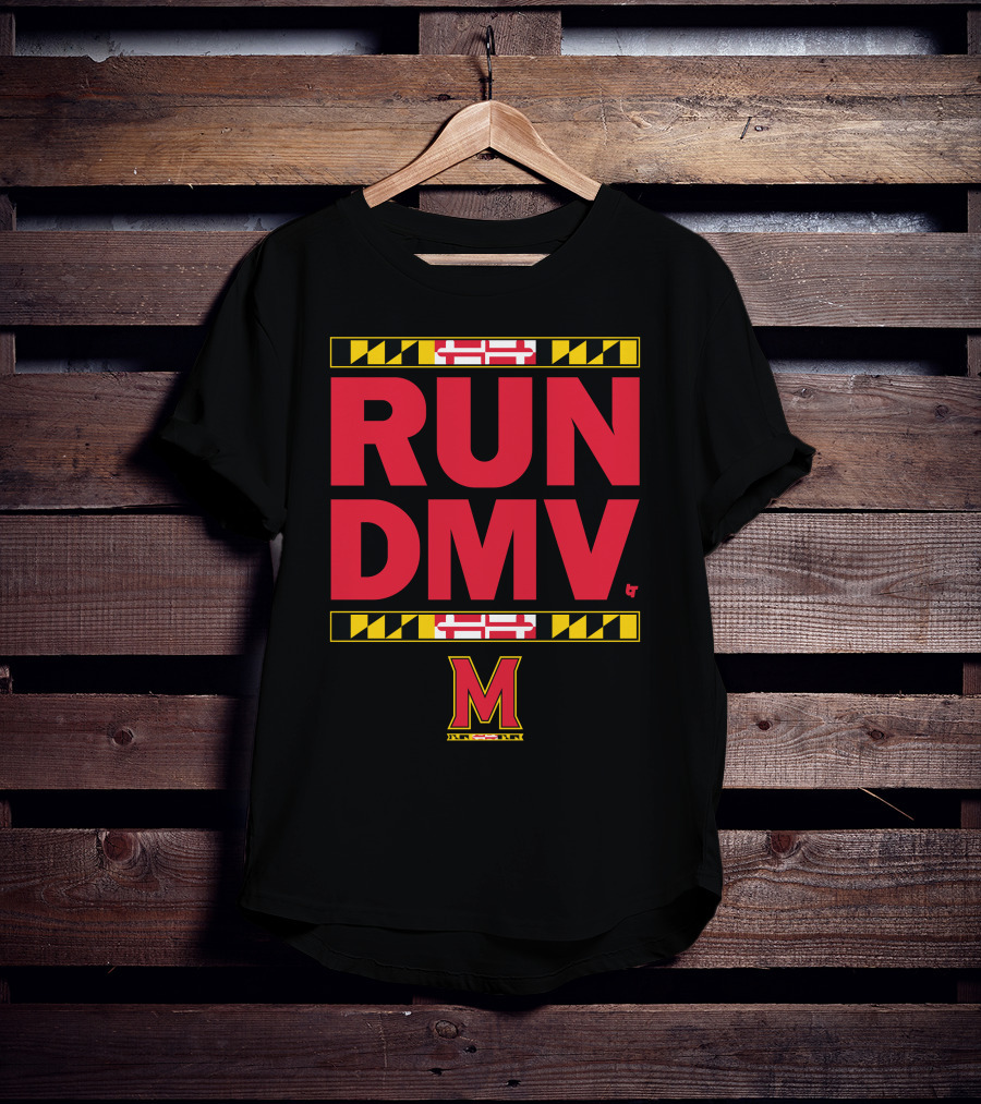 RUN DMV Maryland Flag M Logo Longsleeve T-Shirt