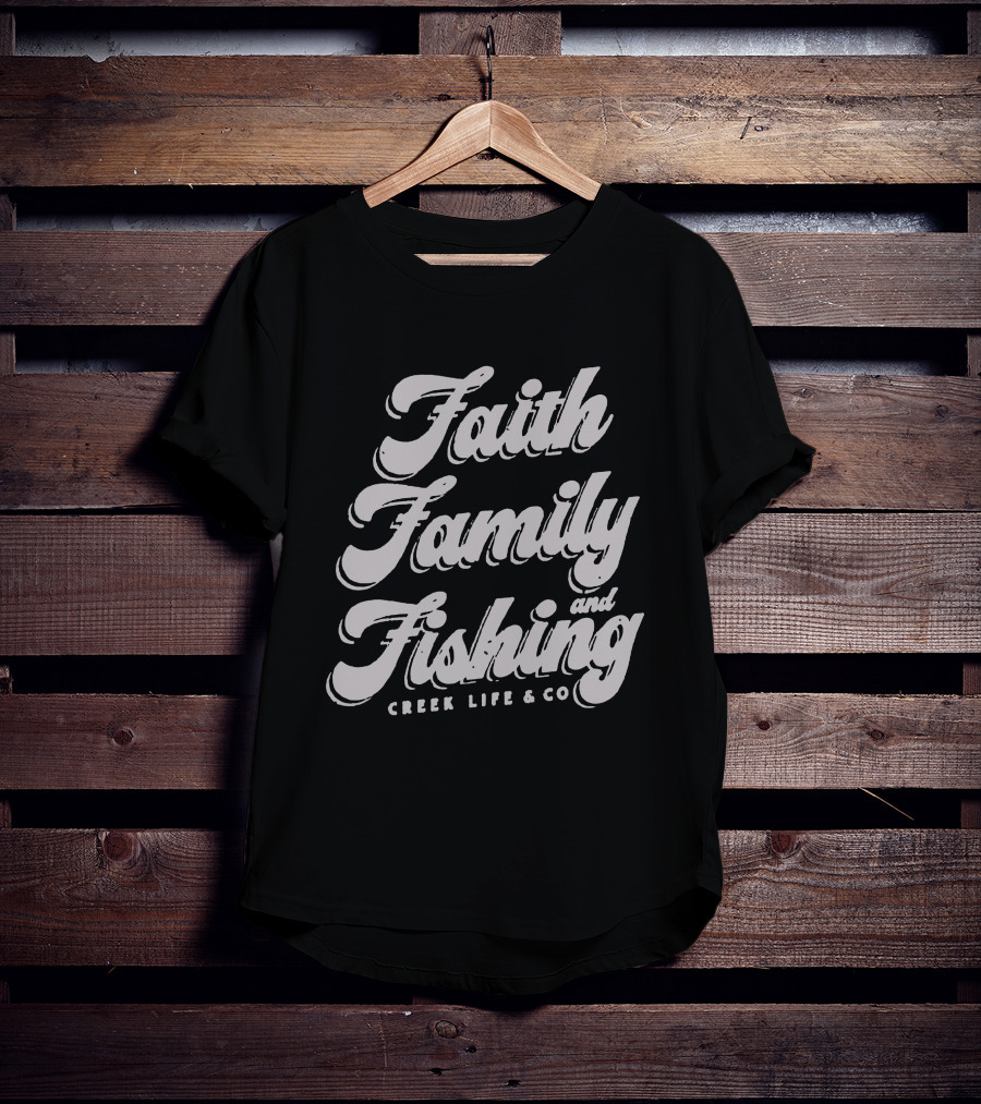 Faith Family Fishing Creek Life And Co Longsleeve T-Shirt