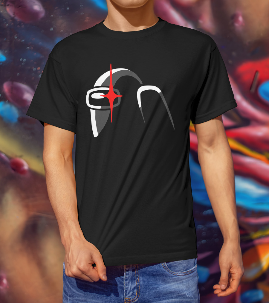 Among Us Crewmate With Red Star Eye T-Shirt