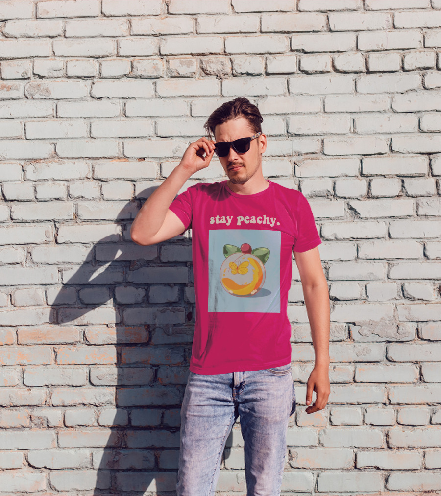 Stay Peachy Butterfly Peachy Squad Merch T-Shirt